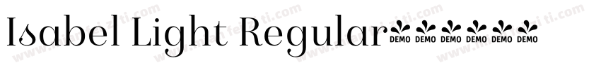 Isabel Light Regular字体转换